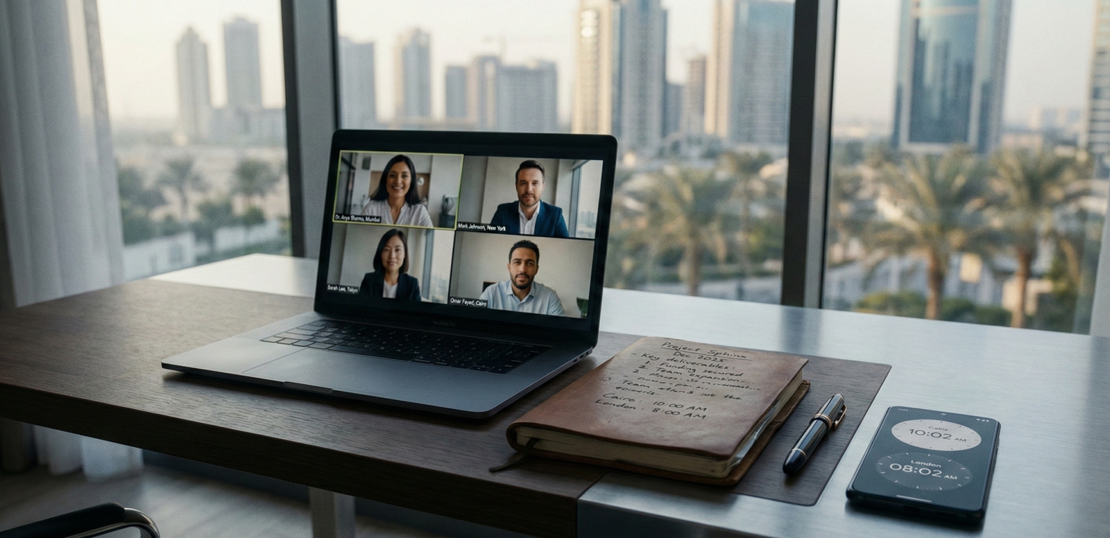 Remote interview setup for Egyptian professionals earning USD salaries 2026.